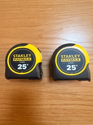 Stanley FatMax Classic 25 Foot Tape Measure 2 Pack (33-725)