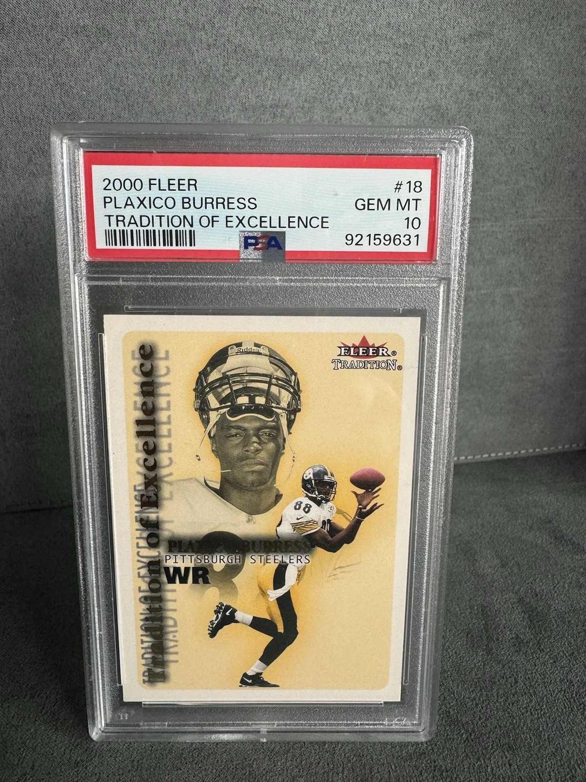 Plaxico Burress Fleer Tradition of Excellence #18 Base