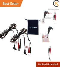 2Pcs/pack Replacement Electrode Lead Wires Connect Cables Pin 2mm For TENS El...