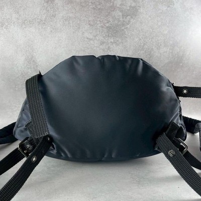 Y's for Men Mint Drawstring Backpack Canvas Black Used Authentic