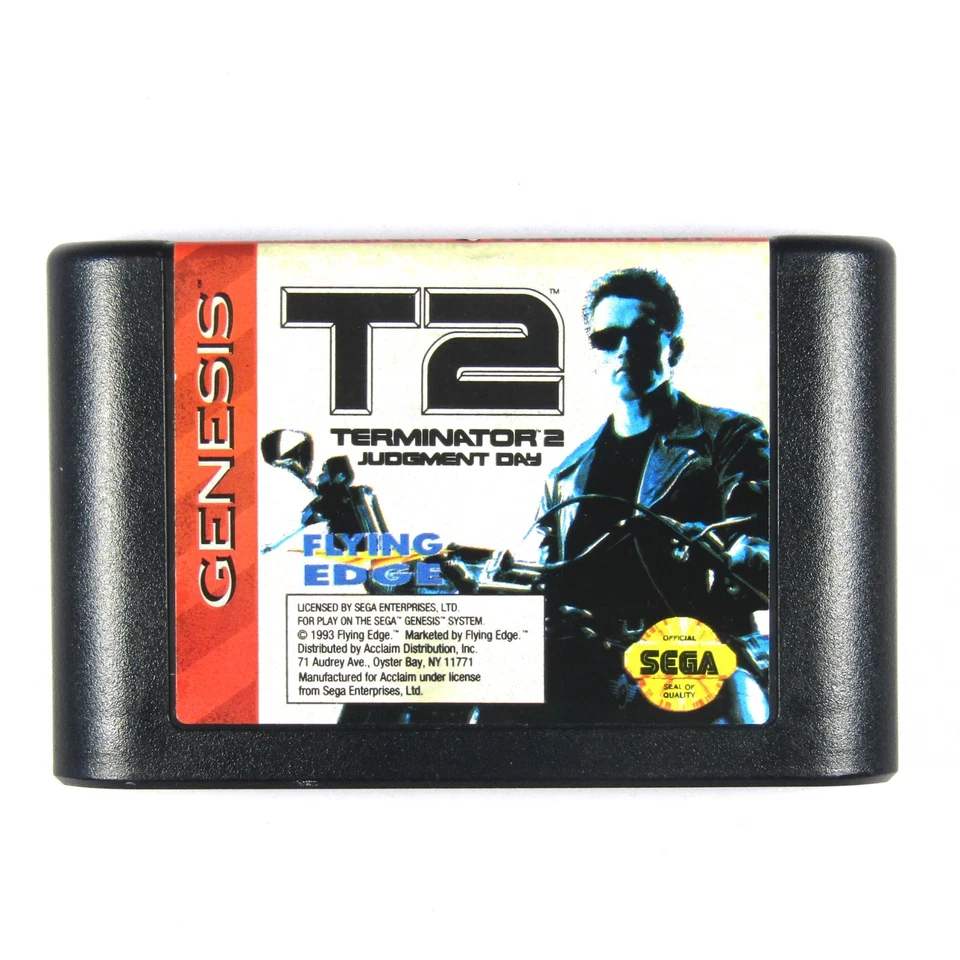 Terminator 2 Sega Genesis Tested CIB Complete In Box - Image 4 of 4