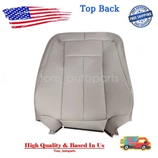Driver Top Back Perforated Leather Seat Cover Gray For 2007-14 Ford Expedition