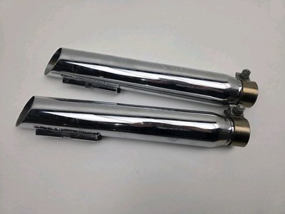 Python 2.5 inch Slash-Cut Dual Slip-On Mufflers For Harley Softail P525RC 