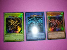 Yu-Gi-Oh! LC01-DE Götterkarten - Obelisk, Slifer, Ra - Sammlung Set - Near Mint 