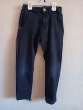 Elevani Pants, Young Boys Size 10, Black, Elastic Adjustable Legs Hem, Pockets
