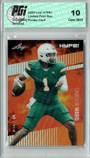 Cam Cameron Ward 2024 Leaf HYPE! Metal #HM-03 Orange Only 3 Made Rookie Card. rookie card picture