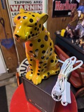 Unique Children  s Cheetah Animal Table Lamp No Shade Working With Switch Decor