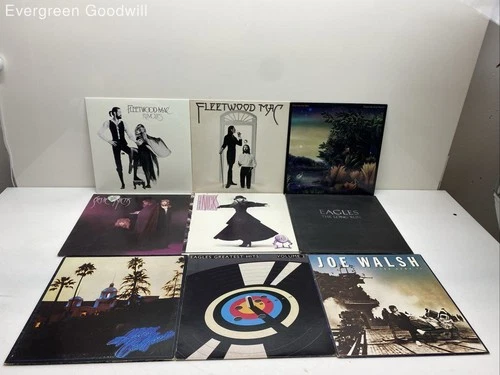 Lot of 9 Mixed Album Vinyl Records Fleetwood Mac ,The Eagles-Untested
