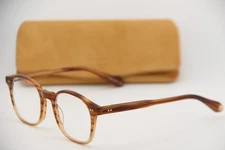 NEW GARRETT LEIGHT CALIFORNIA RILEY BTF BROWN HORN AUTHENTIC EYEGLASSES 48-22 K1