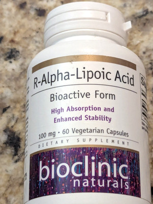 Bioclinic Naturals R-Alpha Lipoic Acid Bioactive Form 100mg 60 capsules exp:4/29