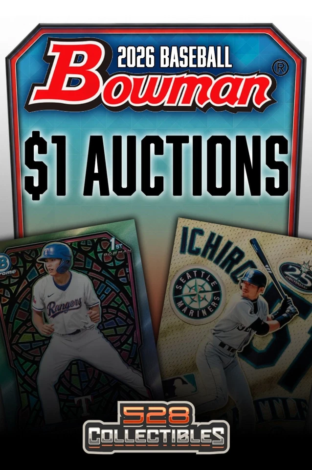$1 Auctions! 2026 Bowman Baseball Box Breaks!