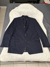 Lauren Ralph Lauren Men s Navy Blue Wool 2 Button Blazer Jacket Size 46L