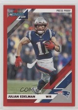 2019 Panini Donruss Press Proof Red Julian Edelman #165 5sf