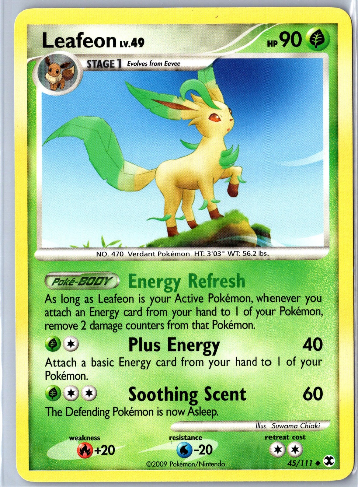 Rising Rivals #45/111 Leafeon Base - NM