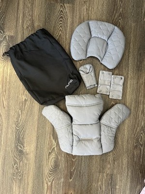 Nuna grey Padded Infant Insert Set - New With Bag No Tags