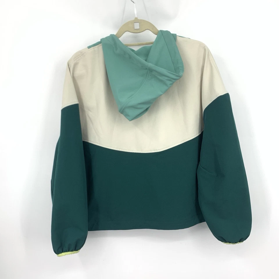 Chaqueta con capucha Old Navy Active para mujer talla grande 1/2 cremallera Anarok verde transpirable Foto 4 de 4