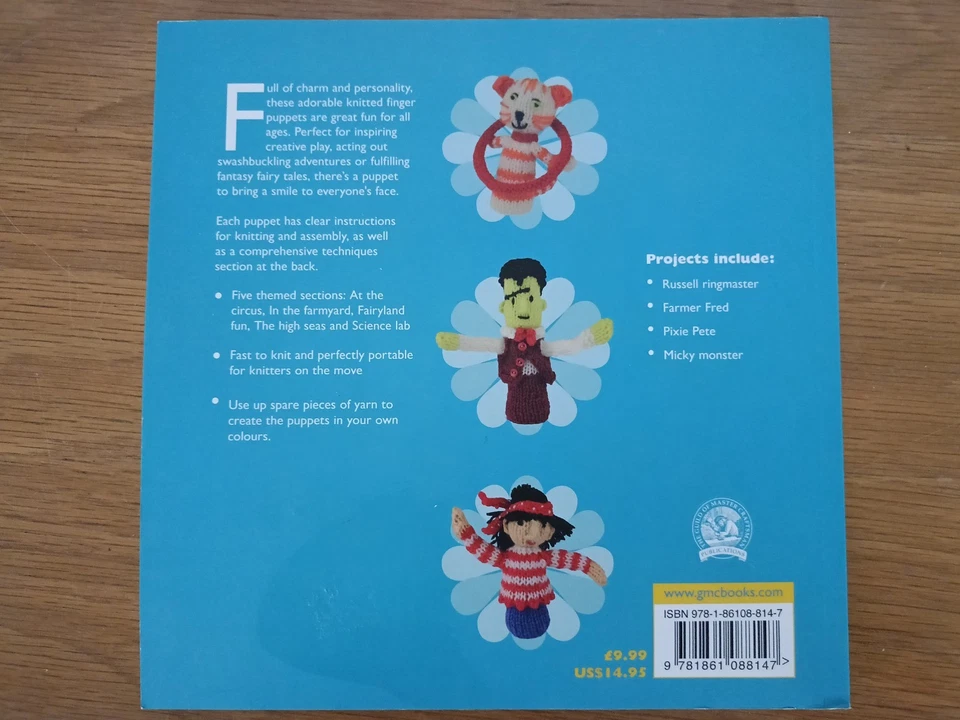 Knitted Finger Puppets 30 Knitted Designs By Cozy - Susie Johns PB UK 155 Pgs VG - Image 2 of 4