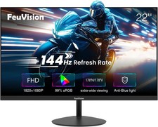 Gaming Monitor LED 22 Zoll 144Hz FHD 1080p Büro/Spiele Augenschonend