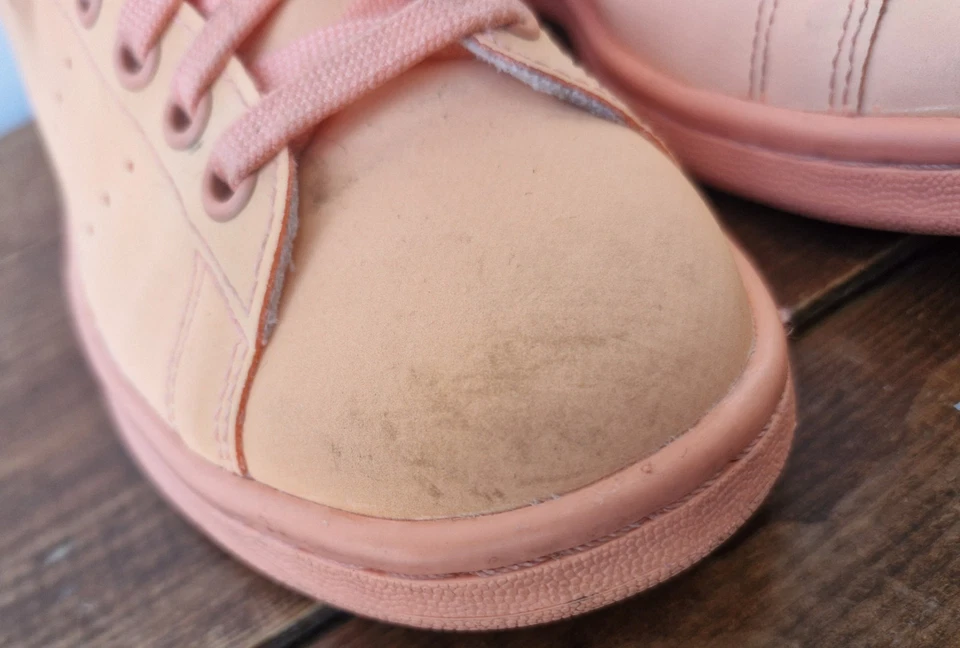 Adidas Stan smiths adicolor  sun glow leather trainers size uk 5 - Image 3 of 4