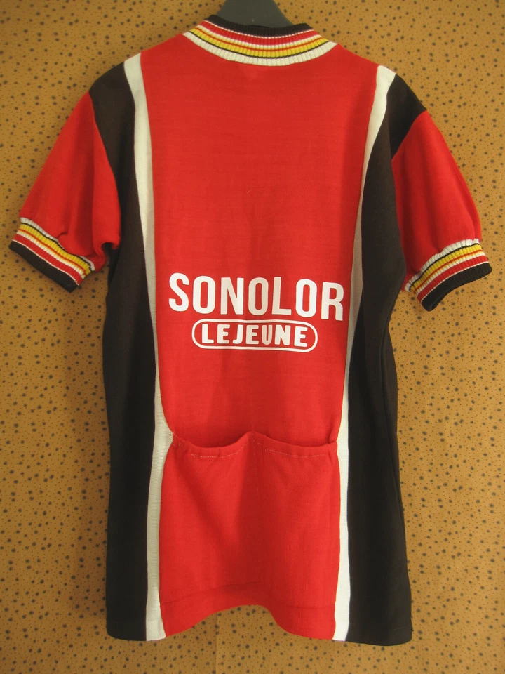 Maillot Cycliste Sonolor Lejeune 70'S vintage Acrylique jersey cycling - 3  / M - Photo 2/3