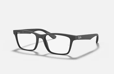 Ray Ban Eyeglasses - RB7025 2077 55 MATTE BLACK unisex glasses