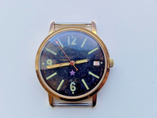 Vintage Soviet mechanical gold plated watch VOSTOK Komandirskie 2214 USSR