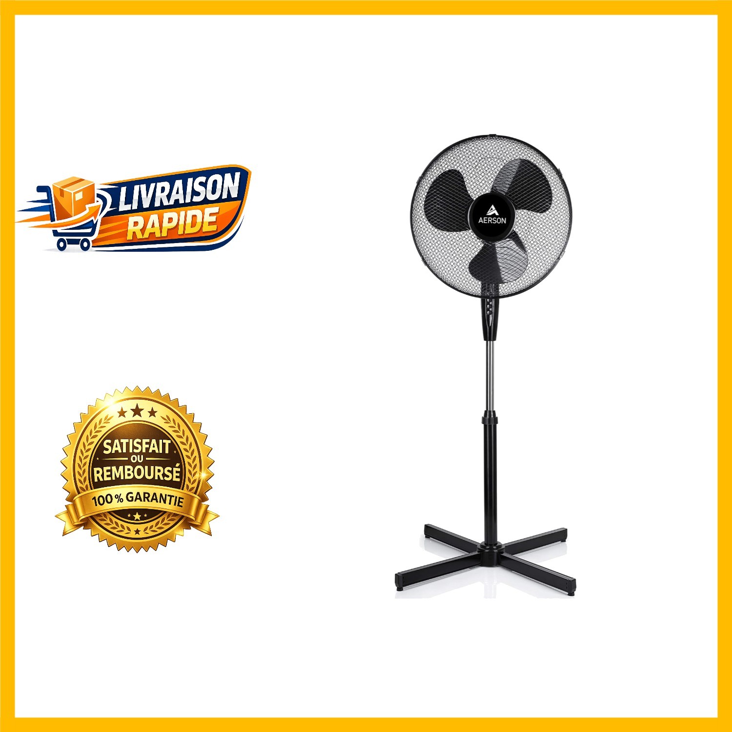 Ventilateur AERSON 40 cm contre la chaleur en bureau et salon