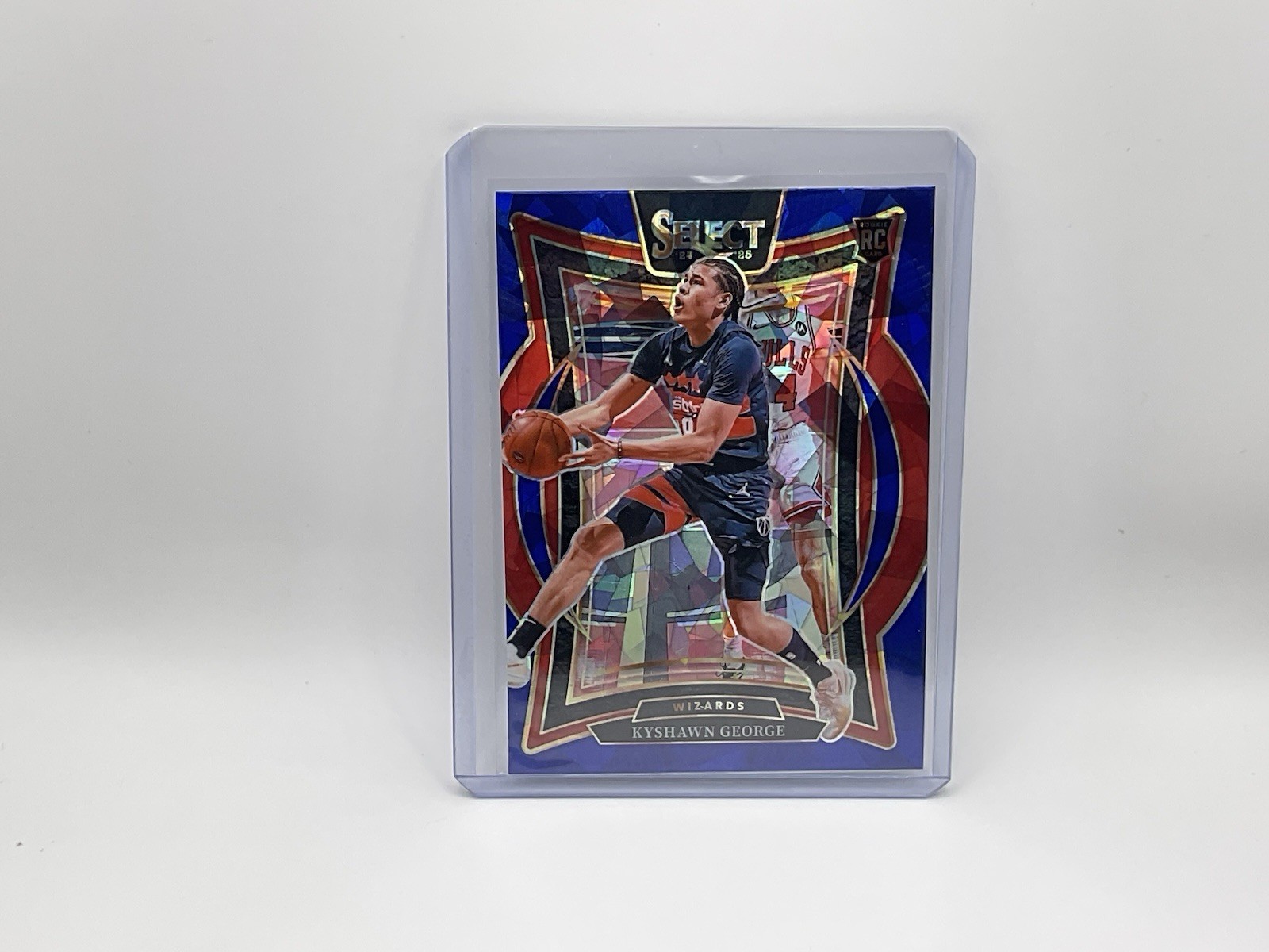 2024-25 Panini Select - Concourse Kyshawn George #85 Blue Prizm (RC)