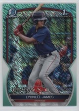 2023 Bowman Chrome Prospects Aqua Shimmer Refractor 108/125 Lyonell James 0w8