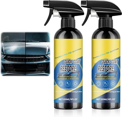  2PCS Nano Quick Coat Restore Coating Spray, Advanced Automobile Quick-Acting 