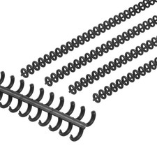 8.5mm(1/3") Spiral Binding Coils, 15 Pcs Spirals 20-25 Sheet, Black