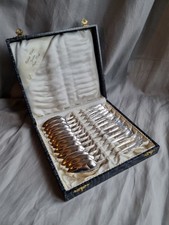 12 Kaffeelöffel/Teelöffel. 800er Silber. Punziert (Krone, Halbmond, Davidstern)