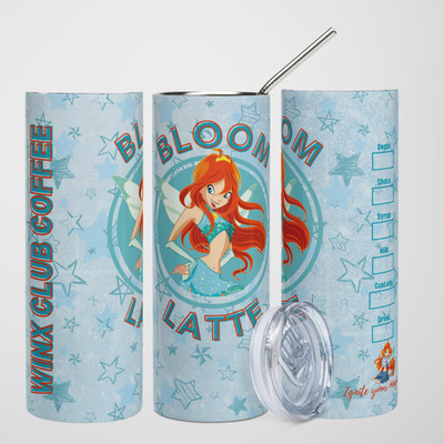 Winx Club Bloom Latte Tumbler 20 oz Gift Idea Coffee Ignite your magic