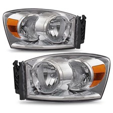 For 2006 2007 2008 Dodge Ram 1500 2500 3500 Chrome Headlights Leftright 06-08 For 2006 2007 2008 Dodge Ram 1500 2500 3500 Chrome Headlights Leftright 06-08