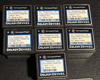 Delkin Devices 1GB Industrial Extended Temp Compact Flash CF Card CFX01GE8D1