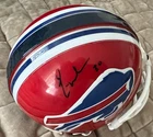 Former Buffalo Bills WR Eric Moulds Autographed Mini Bills Helmet W/COA