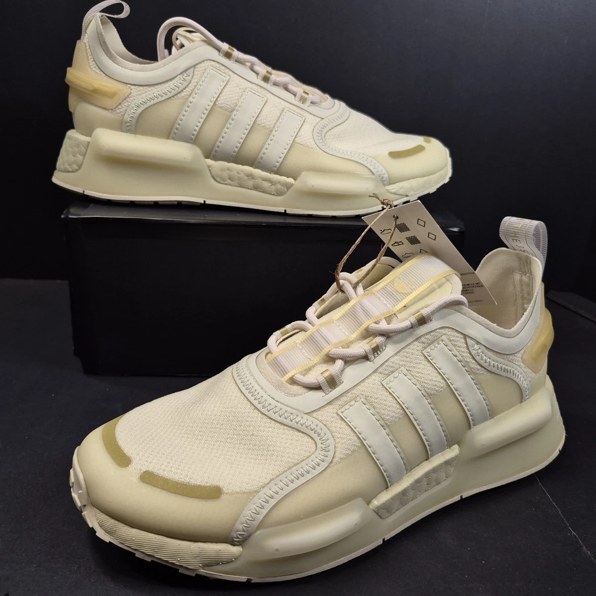 adidas gazelle silver green womens Shop White Womens adidas NMD V3 Sneakers – Shoebacca main image 0