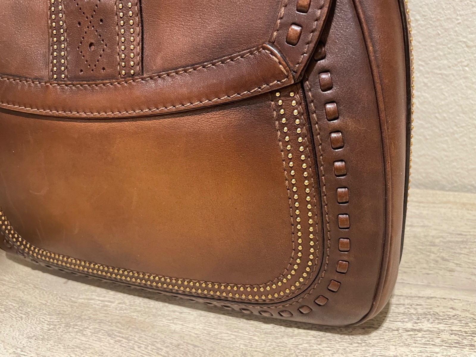 GUCCI Authentic Snaffle Bit Brown Medium Handbag … - image 13