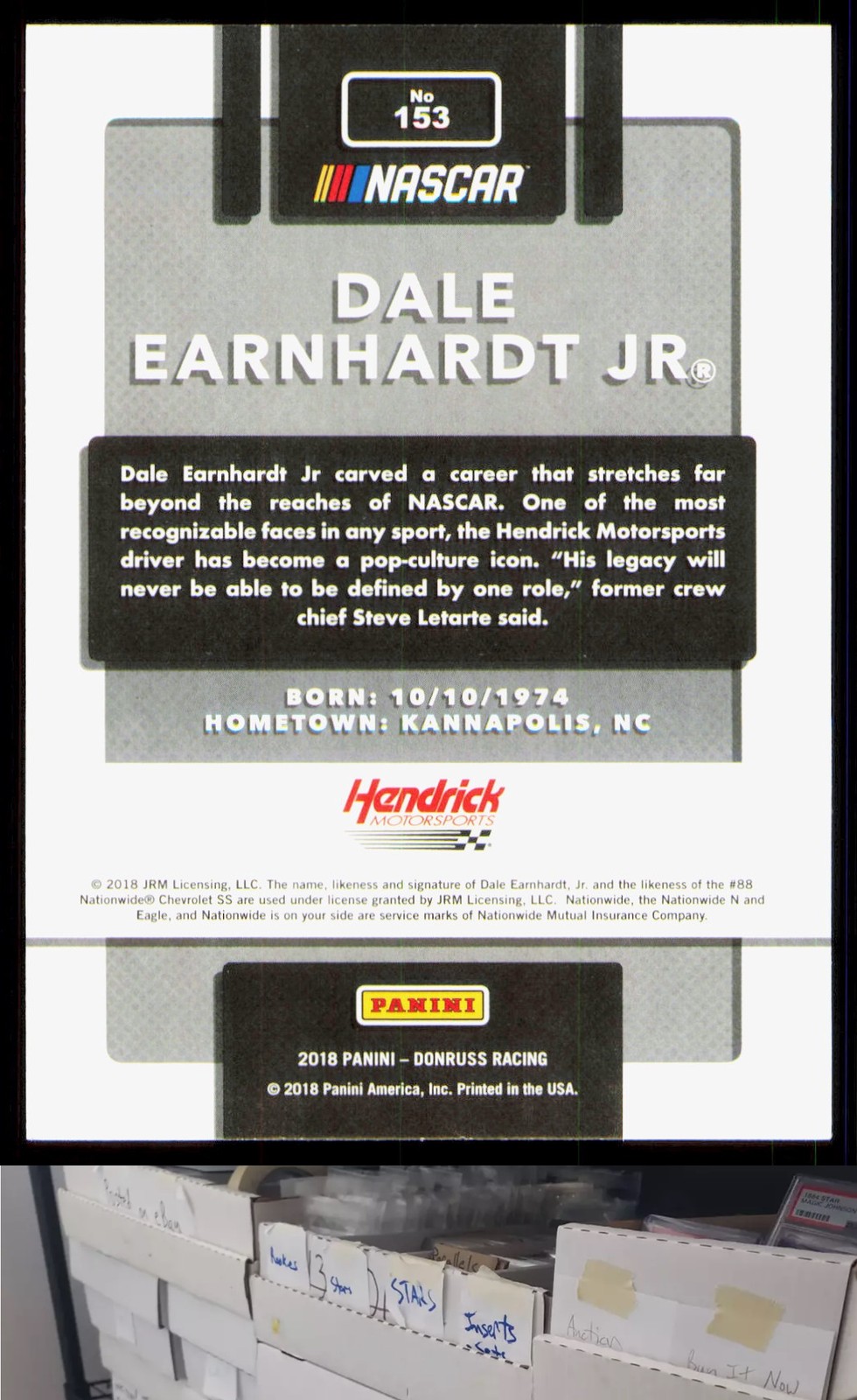 2018 Donruss #153 Dale Earnhardt Jr - JL