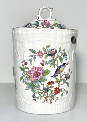 Aynsley Pembroke Biscuit Barrel and Lid 7 3/4''