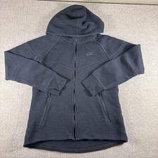 Nike Tech Fleece Hoodie Womens Small Black Full Zip Sweatshirt Jacket FB8338-010