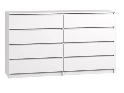 Kommode 8 Schubladen 140cm Schrank Schubladenschrank Weiss Modern - Bild 1 von 4
