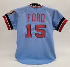1977 Dan Ford Minnesota Twins Game Worn Wilson Size 42 Road Jersey
