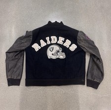 Vintage Chalk Line Las Vegas LA Raiders Varsity Jacket Wool Patch Mens M 80s 90s