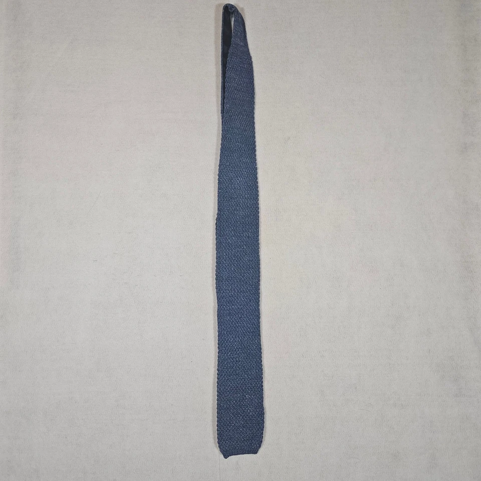 Corbata Ted Baker London para hombre azul mezcla de seda y lino nueva con etiquetas Foto 2 de 4