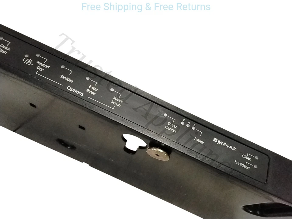 OEM Dishwasher Control Panel 99003139 BLACK - Image 2 of 3