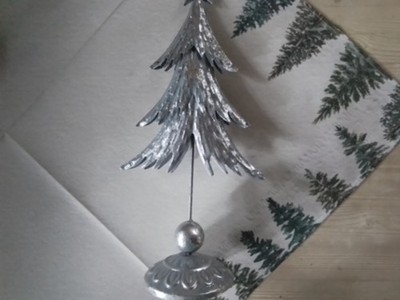 Tannenbaum Metall silber Neu ca 48 cm sehr guter Zustand