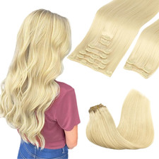 Clip in Hair Extensions Real Human Hair, Remy Human Hair Extensions Clip Ins for