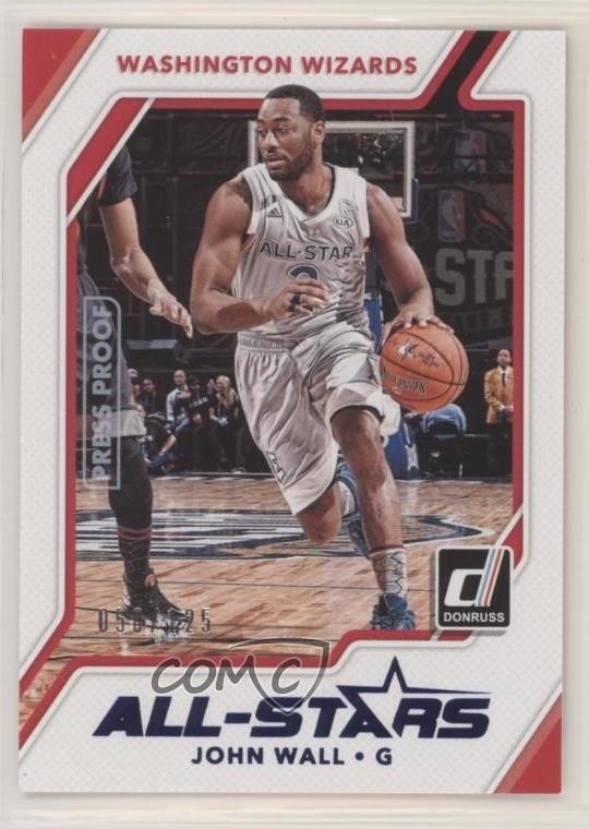 2017-18 Panini Donruss All-Stars Press Proof Blue /125 John Wall #19 0b0