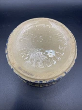 Vintage Robinson Ranbottom RRP Co Roseville OH Pottery Blue Sponge Ramekin Crock